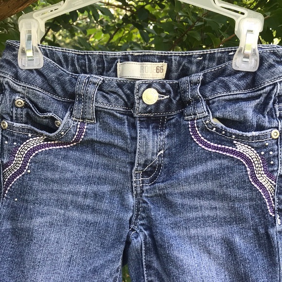 Route 66 Embroidered Jean Shorts Shopkins Tie Tee - Picture 1 of 16